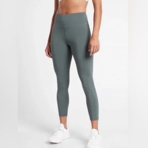 Athleta Ultra High Rise Elation Tight Legging Green Gray Size M Petite